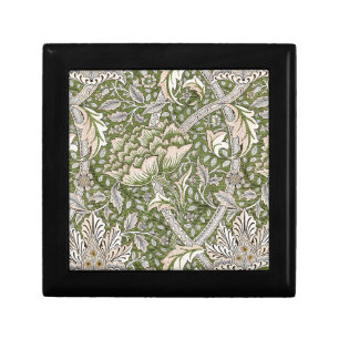 : William Morris Windrush Green Pattern: Vintage Gift Box