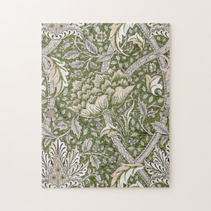 : William Morris Windrush Green Pattern: Vintage Jigsaw Puzzle