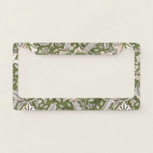 : William Morris Windrush Green Pattern: Vintage License Plate Frame