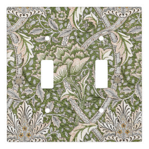 : William Morris Windrush Green Pattern: Vintage Light Switch Cover