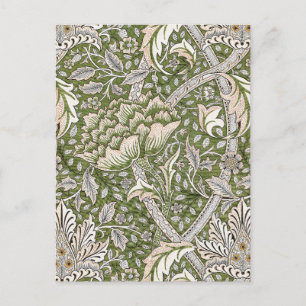 : William Morris Windrush Green Pattern: Vintage Postcard