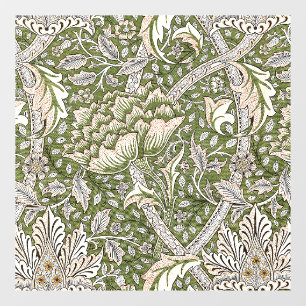 : William Morris Windrush Green Pattern: Vintage Window Cling