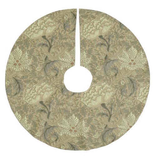 William Morris Windrush Wallpaper Pattern Brushed Polyester Tree Skirt