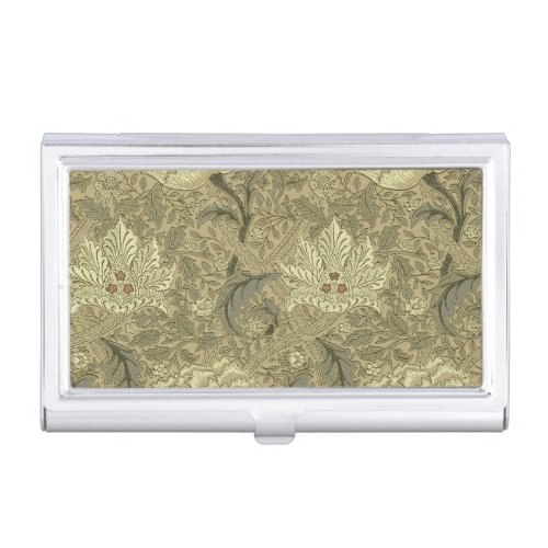 William Morris Windrush Wallpaper Pattern Business Card Case