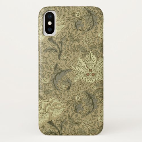 William Morris Windrush Wallpaper Pattern iPhone X Case