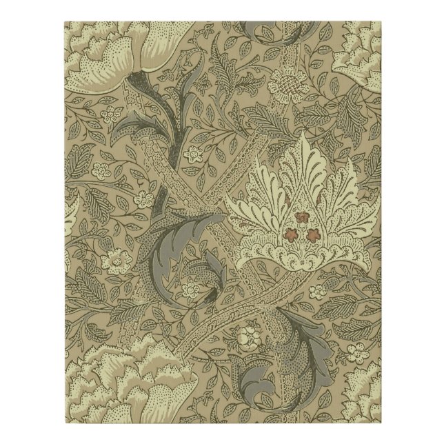 William Morris Windrush Wallpaper Pattern Faux Canvas Print (Front)