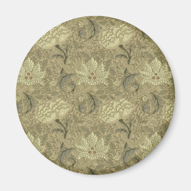 William Morris Windrush Wallpaper Pattern Magnet (Front)
