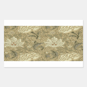 William Morris Windrush Wallpaper Pattern Rectangular Sticker
