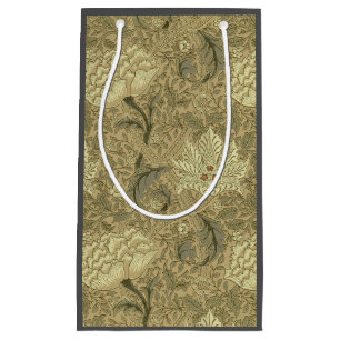 William Morris Windrush Wallpaper Pattern Small Gift Bag