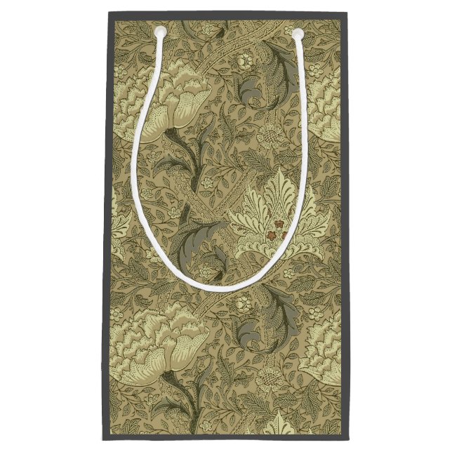 William Morris Windrush Wallpaper Pattern Small Gift Bag (Front)