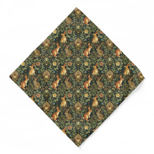 William Morris Woodland Floral Pocket Square Bandana