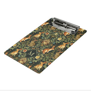 William Morris Woodland Floral Rabbits Christmas Mini Clipboard