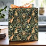 William Morris Woodland Floral Rabbits Christmas Wrapping Paper