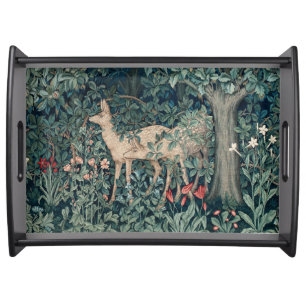 William Morris Woodland Tapestry Deer Stag Serving Tray