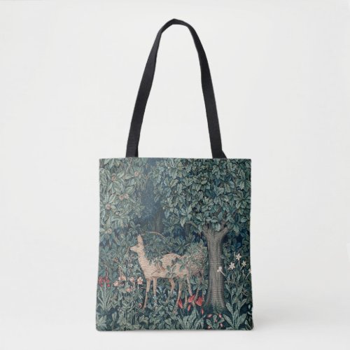 William Morris Woodland Tapestry Deer Stag Tote Bag