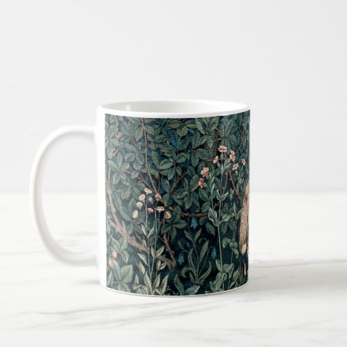 William Morris Woodland Tapestry Fox Coffee Mug