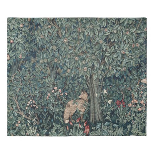 William Morris Woodland Tapestry Fox Duvet Cover