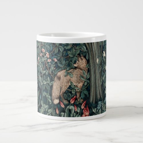 William Morris Woodland Tapestry Fox Giant Coffee Mug