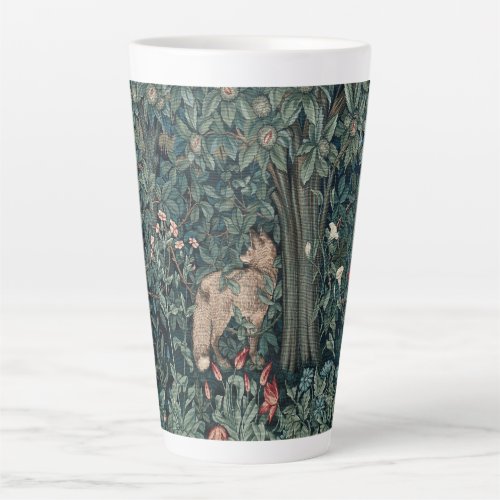 William Morris Woodland Tapestry Fox Latte Mug