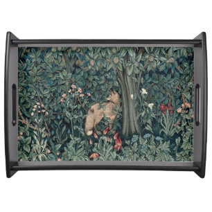 William Morris Woodland Tapestry Fox Serving Tray