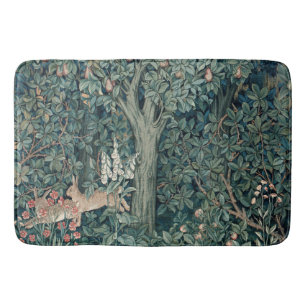 William Morris Woodland Tapestry Rabbits Bath Mat