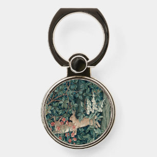 William Morris Woodland Tapestry Rabbits Phone Ring Stand
