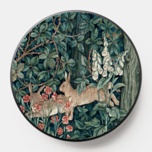 William Morris Woodland Tapestry Rabbits PopSocket