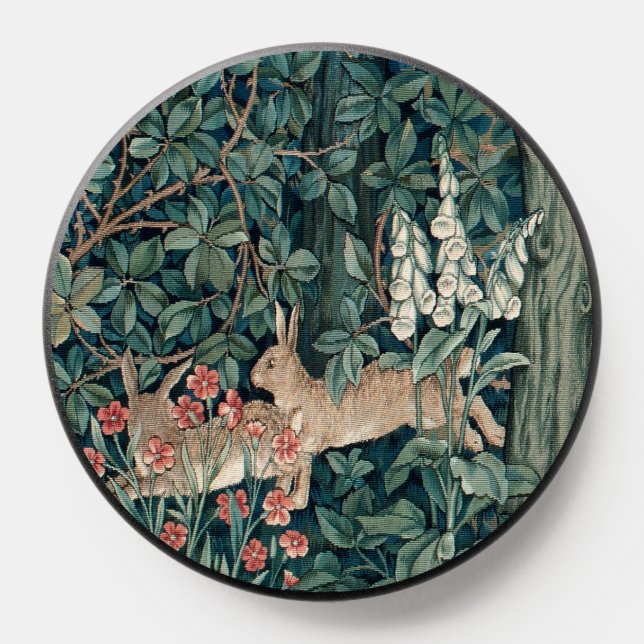 William Morris Woodland Tapestry Rabbits PopSocket (Popsocket)