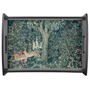 William Morris Woodland Tapestry Rabbits Serving Tray
