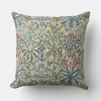 William Morris Woodland Weeds Throw Pillow