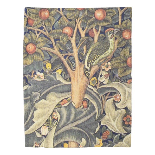 William Morris Woodpecker Pattern Duvet Cover (Front)