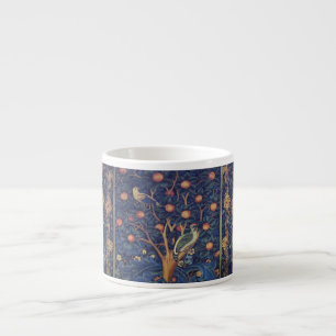 William Morris Woodpecker Tapestry Arts & Crafts Espresso Cup