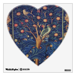 William Morris Woodpecker Tapestry Arts & Crafts Wall Sticker