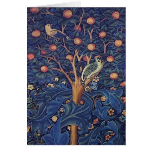 William Morris Woodpecker Tapestry Birds Floral