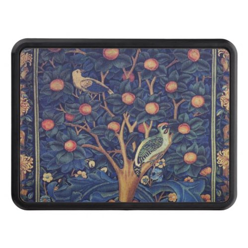 William Morris Woodpecker Tapestry Birds Floral Trailer Hitch Cover