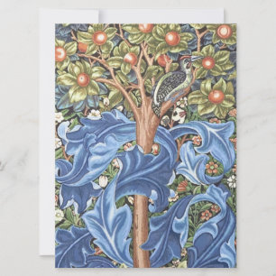 William Morris Woodpecker Tapestry Floral Vintage