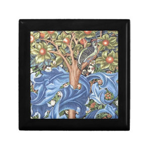 William Morris Woodpecker Tapestry Floral Vintage Gift Box