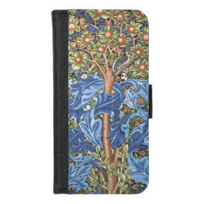 William Morris Woodpecker Tapestry Floral Vintage iPhone 8/7 Wallet Case