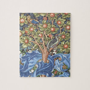 William Morris Woodpecker Tapestry Floral Vintage Jigsaw Puzzle