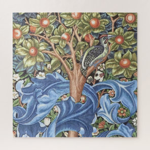 William Morris Woodpecker Tapestry Floral Vintage Jigsaw Puzzle