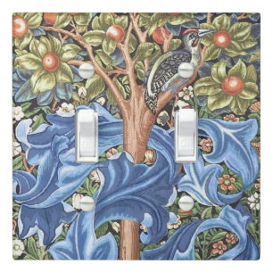 William Morris Woodpecker Tapestry Floral Vintage Light Switch Cover