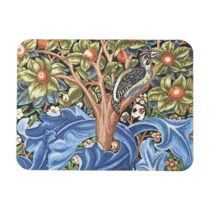 William Morris Woodpecker Tapestry Floral Vintage Magnet