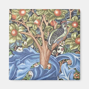 William Morris Woodpecker Tapestry Floral Vintage Magnet