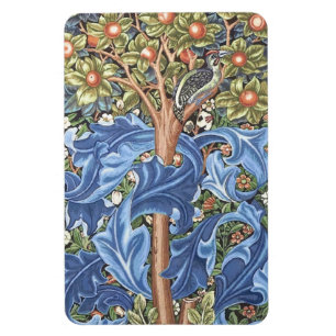 William Morris Woodpecker Tapestry Floral Vintage Magnet