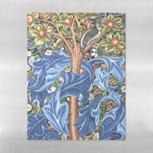 William Morris Woodpecker Tapestry Floral Vintage Magnetic Dry Erase Sheet