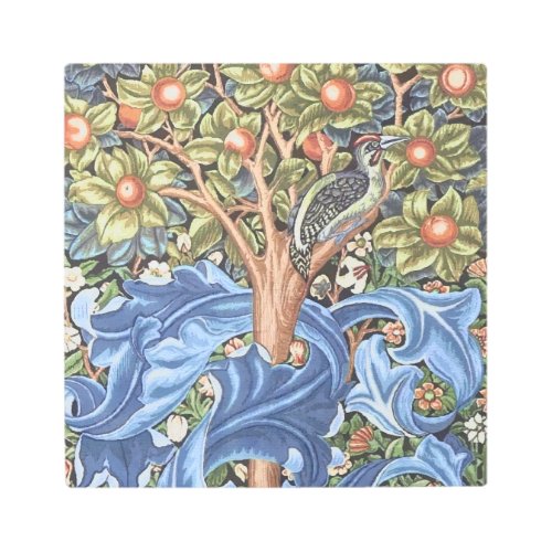 William Morris Woodpecker Tapestry Floral Vintage Metal Print