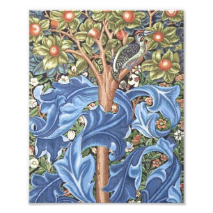 William Morris Woodpecker Tapestry Floral Vintage Photo Print