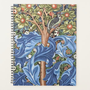 William Morris Woodpecker Tapestry Floral Vintage Planner