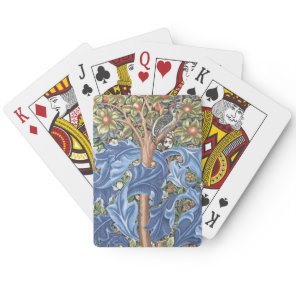 William Morris Woodpecker Tapestry Floral Vintage Poker Cards