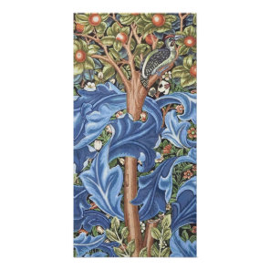 William Morris Woodpecker Tapestry Floral Vintage Poster